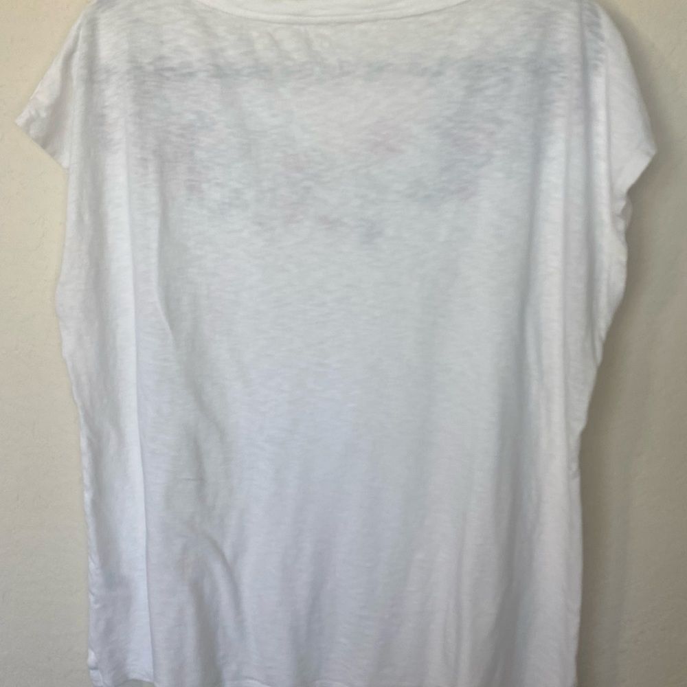 Talbots Floral Embroidered Tee - Picture 5 of 6